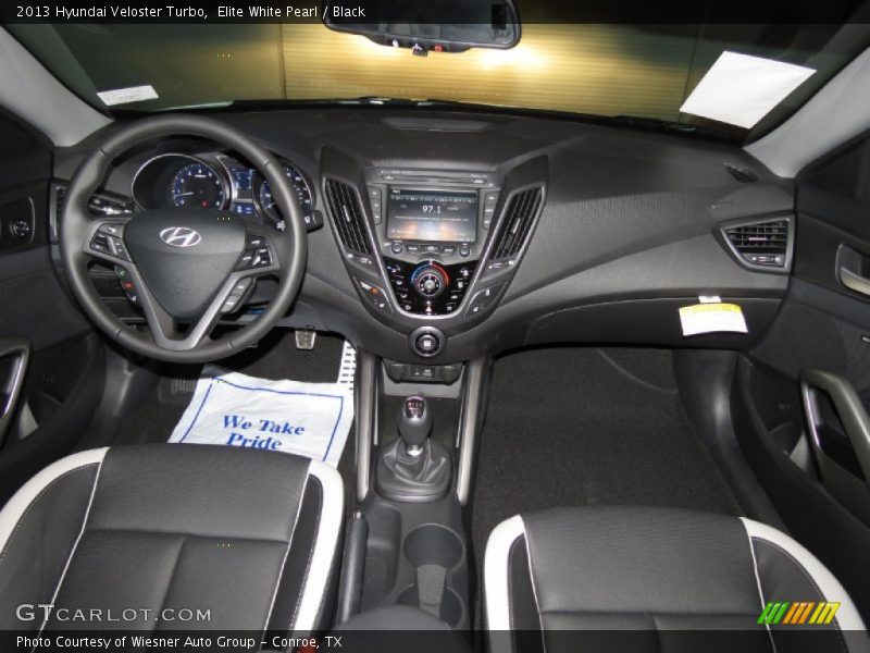 Elite White Pearl / Black 2013 Hyundai Veloster Turbo