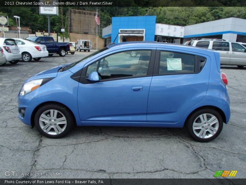 Denim (Blue) / Dark Pewter/Silver 2013 Chevrolet Spark LT