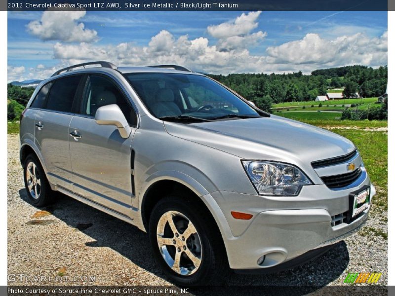 Silver Ice Metallic / Black/Light Titanium 2012 Chevrolet Captiva Sport LTZ AWD