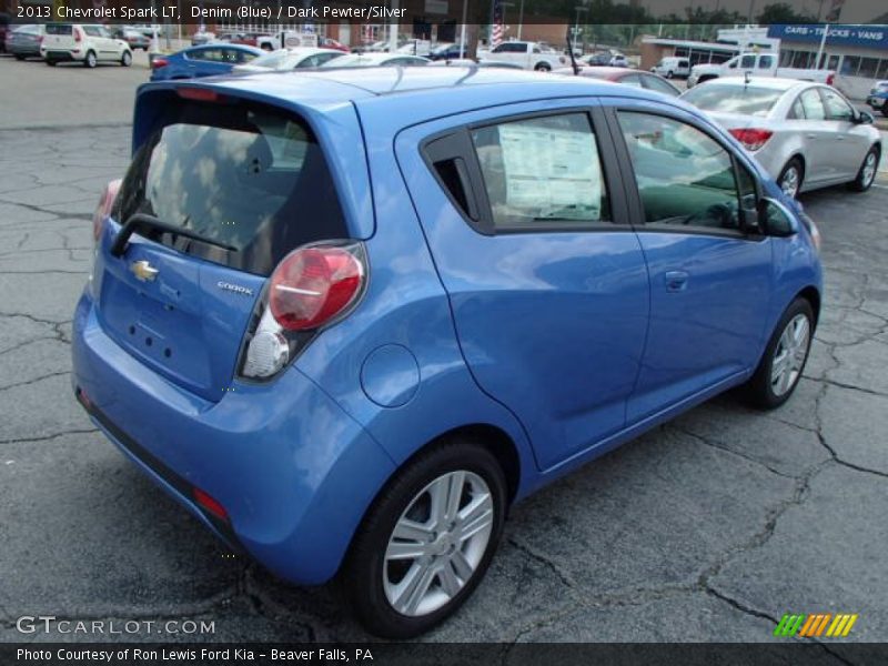 Denim (Blue) / Dark Pewter/Silver 2013 Chevrolet Spark LT