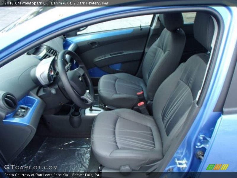 Denim (Blue) / Dark Pewter/Silver 2013 Chevrolet Spark LT
