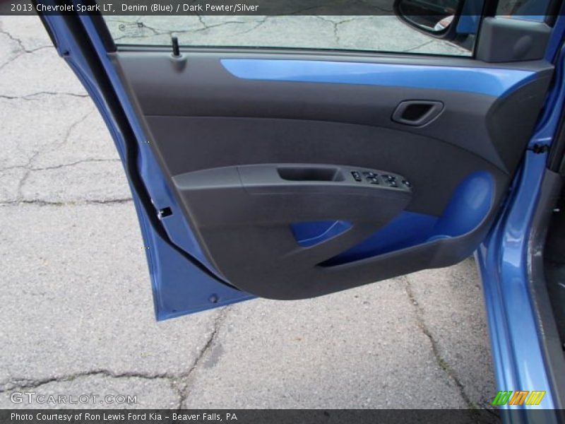 Denim (Blue) / Dark Pewter/Silver 2013 Chevrolet Spark LT