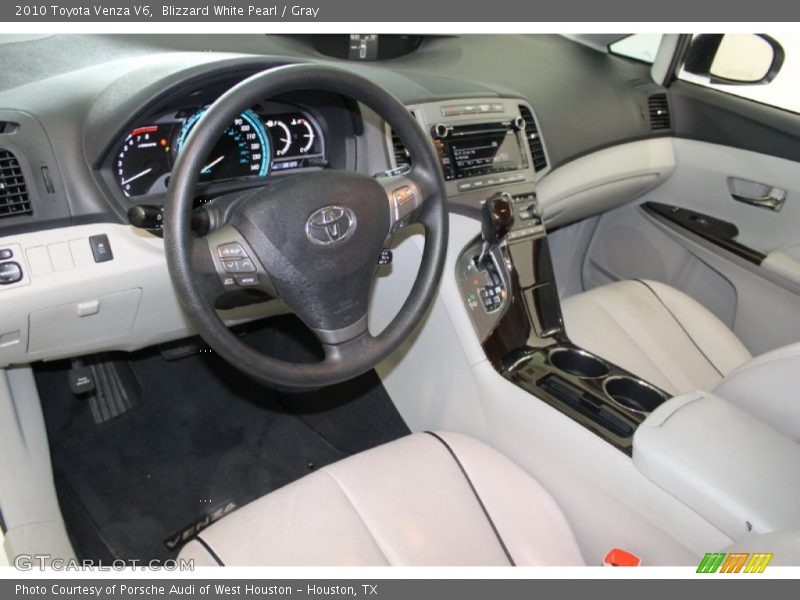 Blizzard White Pearl / Gray 2010 Toyota Venza V6