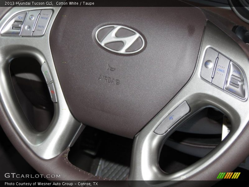 Cotton White / Taupe 2013 Hyundai Tucson GLS