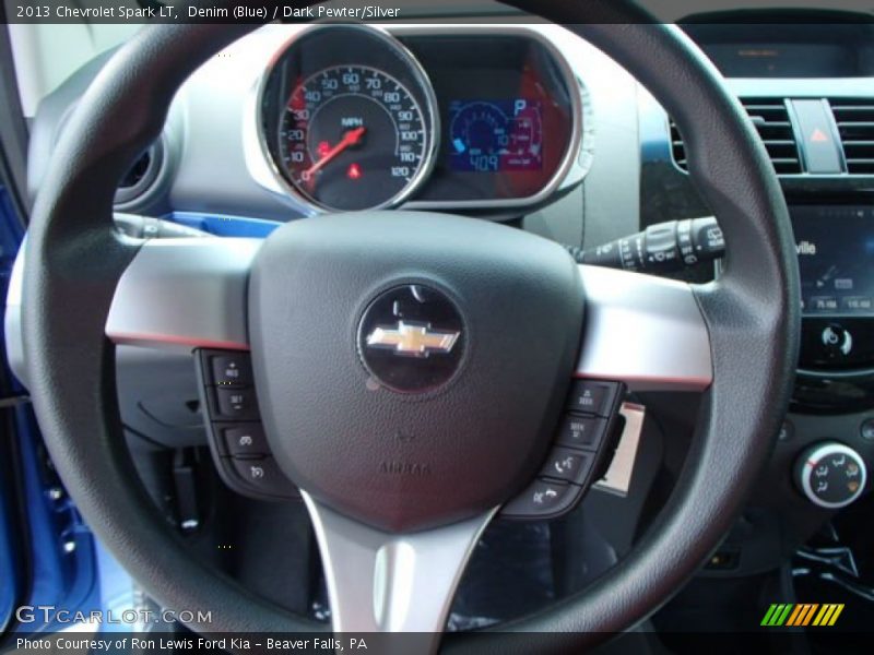 Denim (Blue) / Dark Pewter/Silver 2013 Chevrolet Spark LT