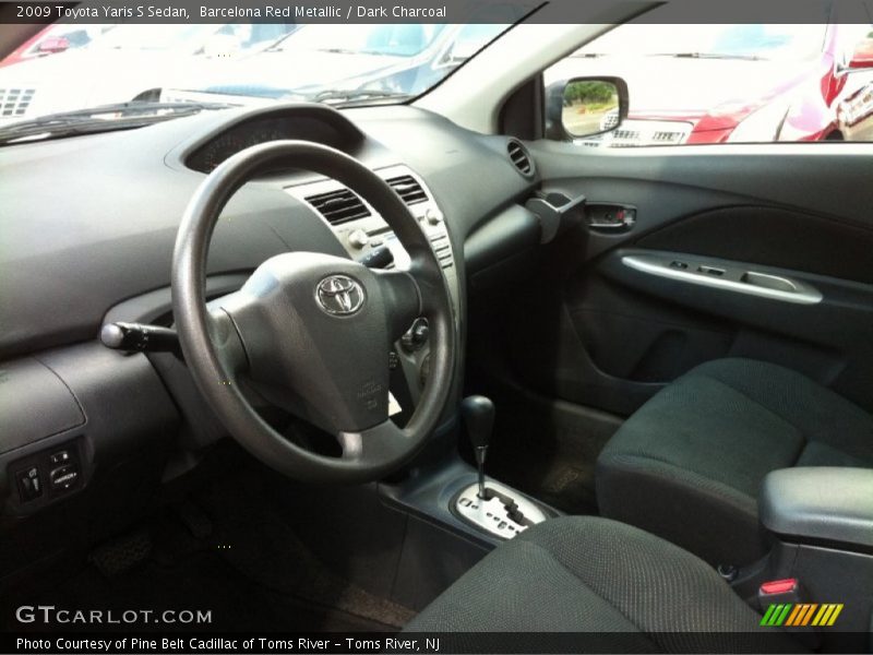 Barcelona Red Metallic / Dark Charcoal 2009 Toyota Yaris S Sedan