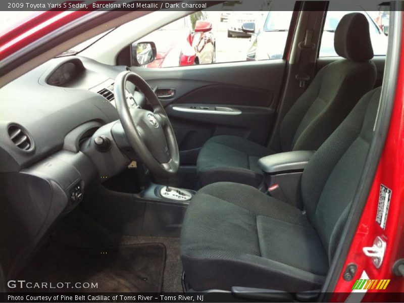 Barcelona Red Metallic / Dark Charcoal 2009 Toyota Yaris S Sedan