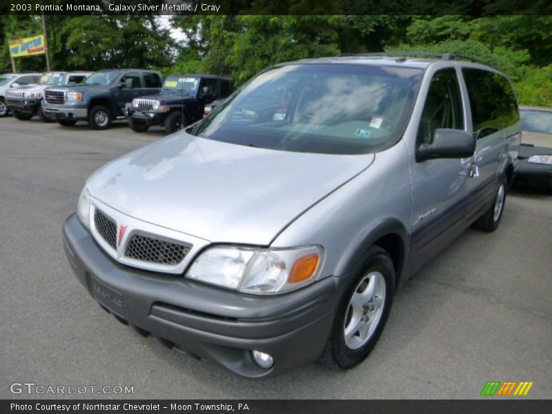 Galaxy Silver Metallic / Gray 2003 Pontiac Montana