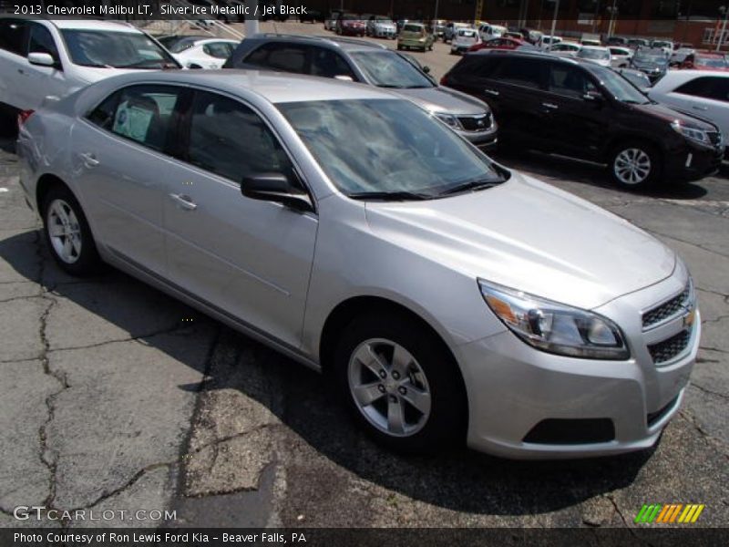 Silver Ice Metallic / Jet Black 2013 Chevrolet Malibu LT