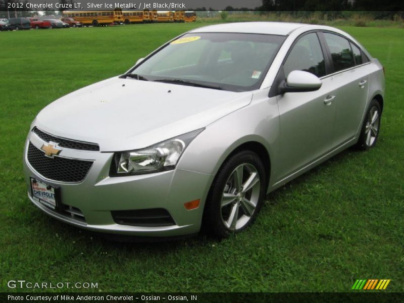 Silver Ice Metallic / Jet Black/Brick 2012 Chevrolet Cruze LT