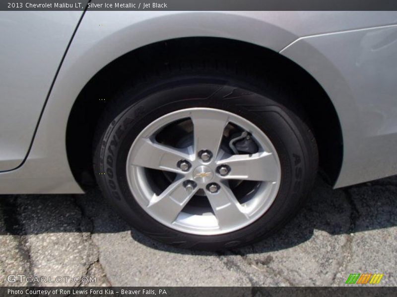 Silver Ice Metallic / Jet Black 2013 Chevrolet Malibu LT