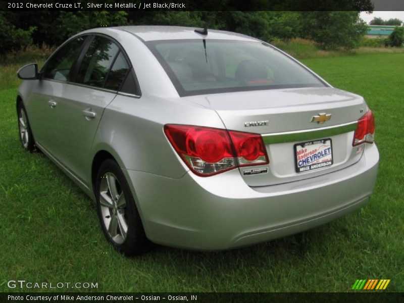 Silver Ice Metallic / Jet Black/Brick 2012 Chevrolet Cruze LT