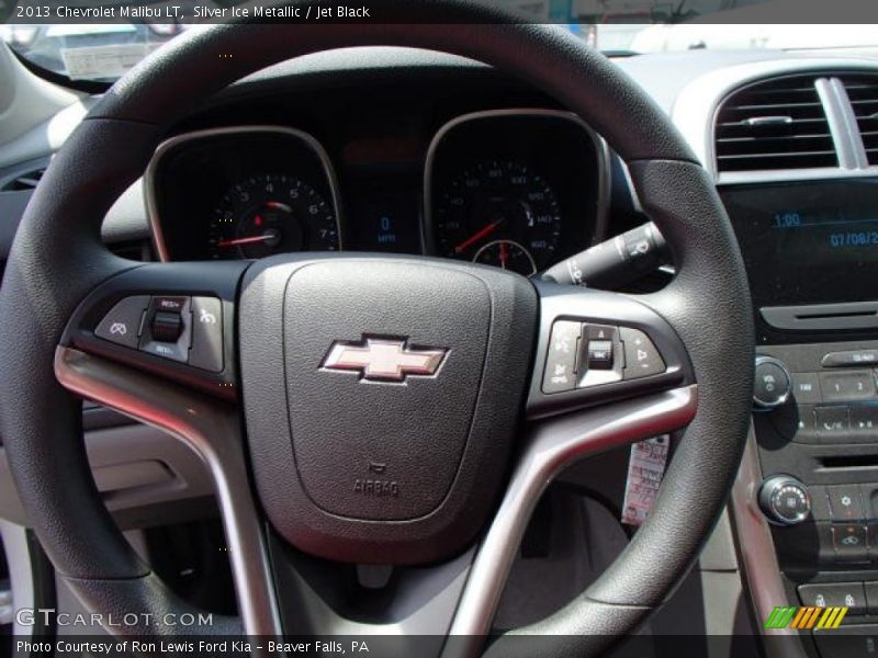 Silver Ice Metallic / Jet Black 2013 Chevrolet Malibu LT