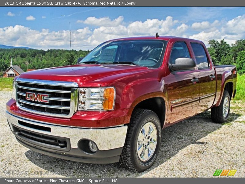 Sonoma Red Metallic / Ebony 2013 GMC Sierra 1500 SLE Crew Cab 4x4