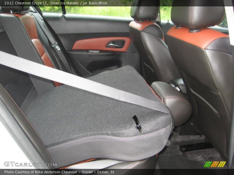 Silver Ice Metallic / Jet Black/Brick 2012 Chevrolet Cruze LT