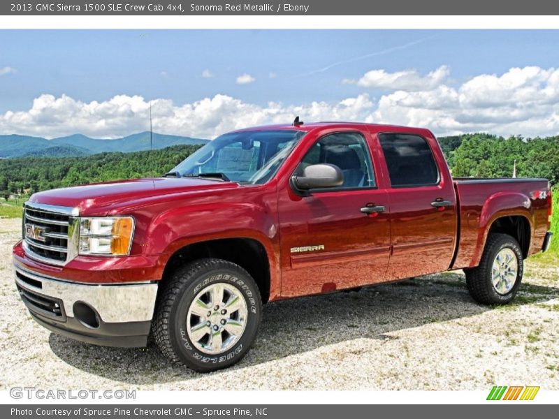 Sonoma Red Metallic / Ebony 2013 GMC Sierra 1500 SLE Crew Cab 4x4