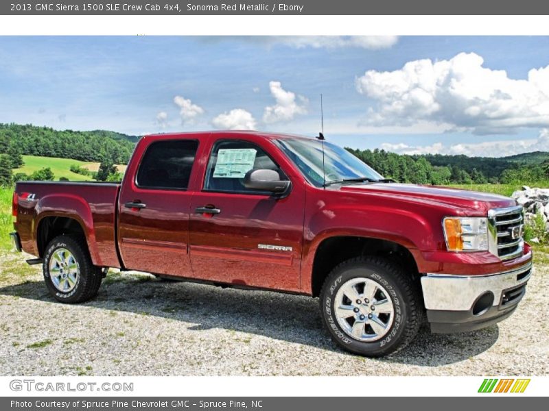 Sonoma Red Metallic / Ebony 2013 GMC Sierra 1500 SLE Crew Cab 4x4