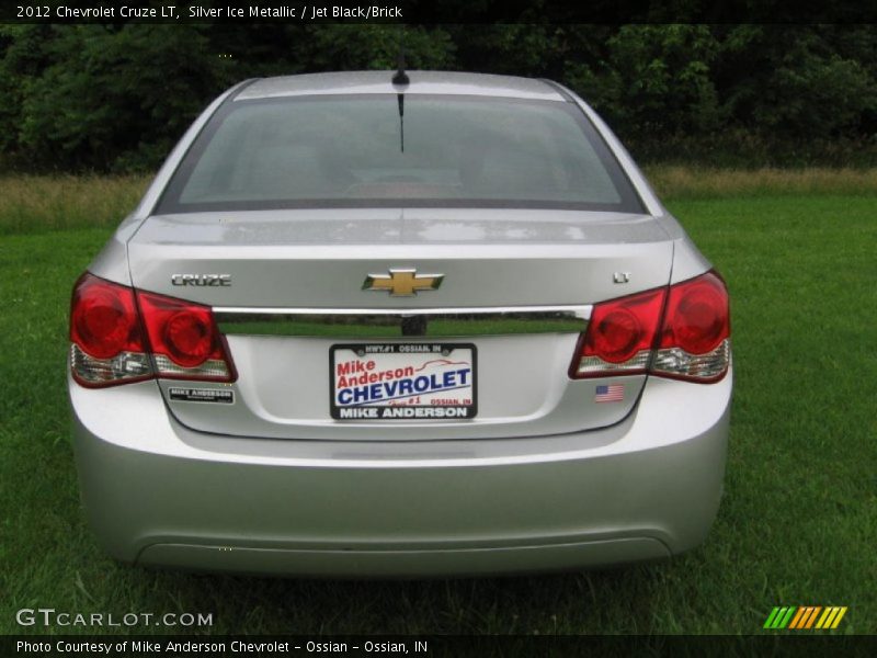Silver Ice Metallic / Jet Black/Brick 2012 Chevrolet Cruze LT