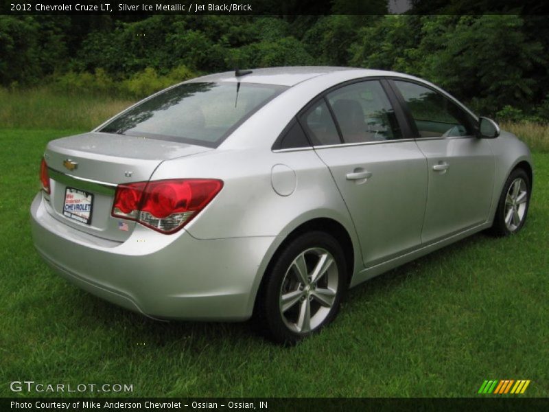 Silver Ice Metallic / Jet Black/Brick 2012 Chevrolet Cruze LT