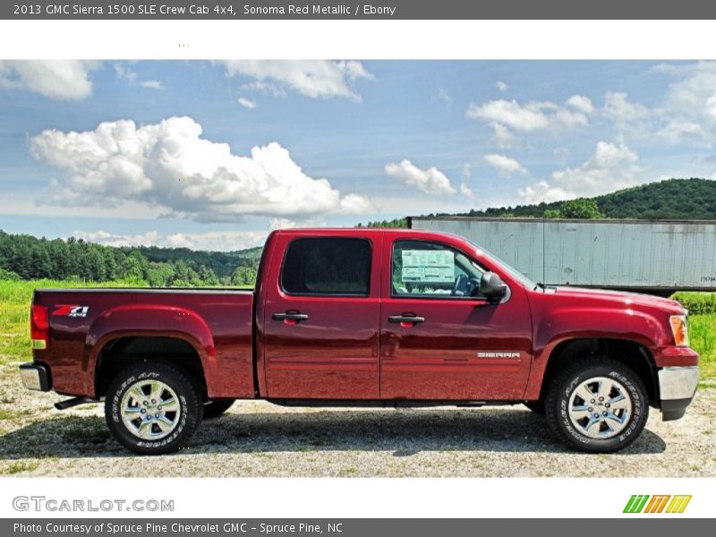 Sonoma Red Metallic / Ebony 2013 GMC Sierra 1500 SLE Crew Cab 4x4