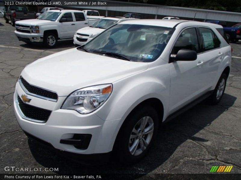 Summit White / Jet Black 2013 Chevrolet Equinox LS AWD