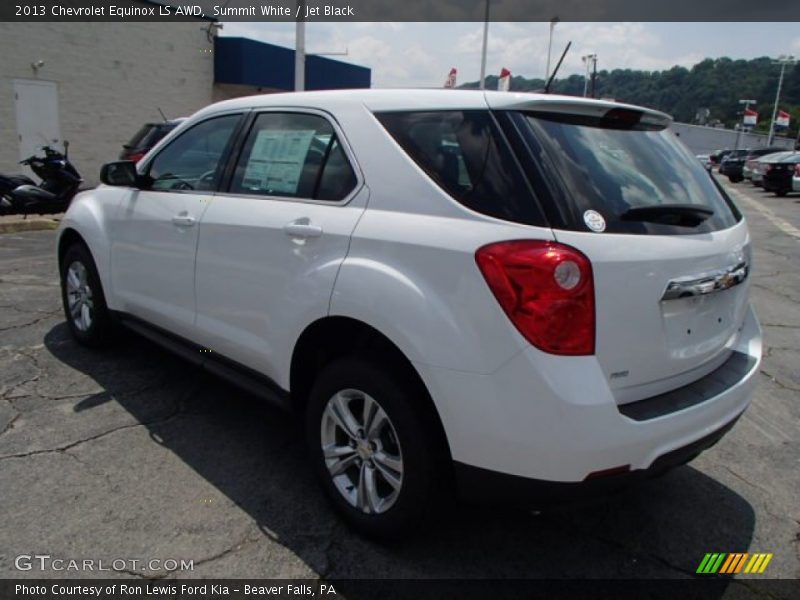 Summit White / Jet Black 2013 Chevrolet Equinox LS AWD