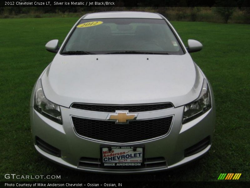 Silver Ice Metallic / Jet Black/Brick 2012 Chevrolet Cruze LT