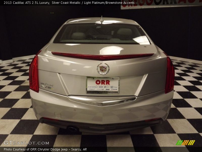 Silver Coast Metallic / Light Platinum/Brownstone Accents 2013 Cadillac ATS 2.5L Luxury