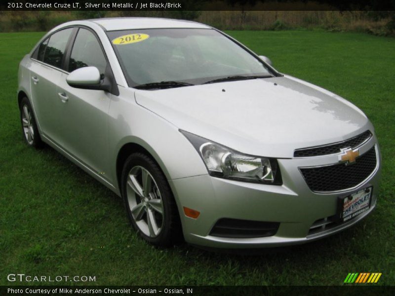 Silver Ice Metallic / Jet Black/Brick 2012 Chevrolet Cruze LT