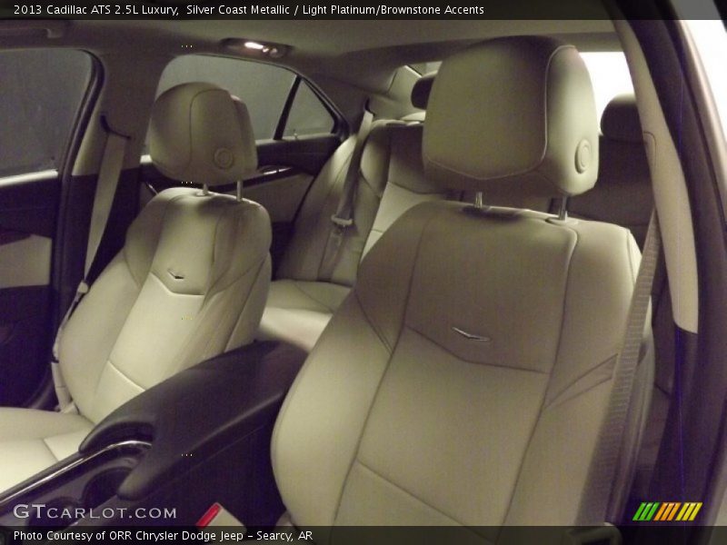 Silver Coast Metallic / Light Platinum/Brownstone Accents 2013 Cadillac ATS 2.5L Luxury