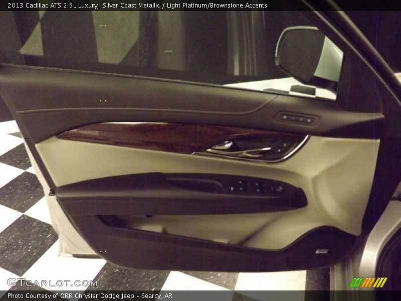 Silver Coast Metallic / Light Platinum/Brownstone Accents 2013 Cadillac ATS 2.5L Luxury
