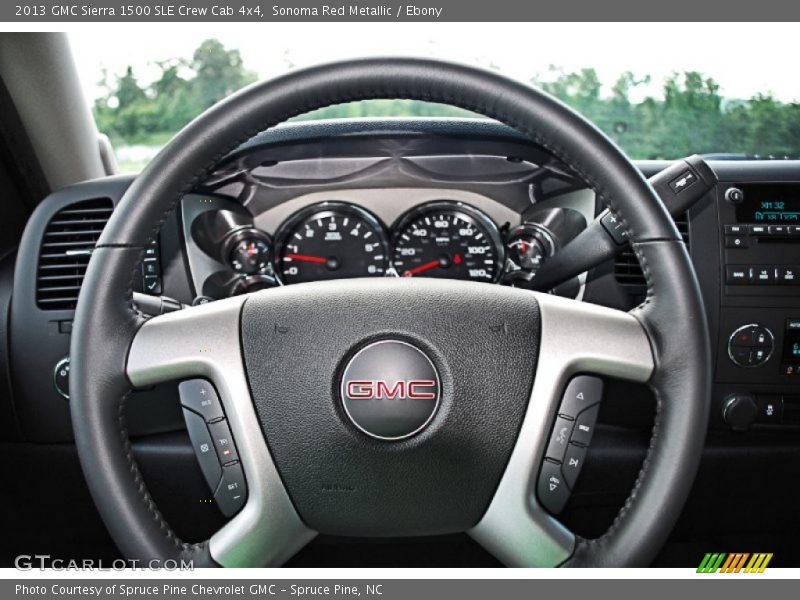 Sonoma Red Metallic / Ebony 2013 GMC Sierra 1500 SLE Crew Cab 4x4