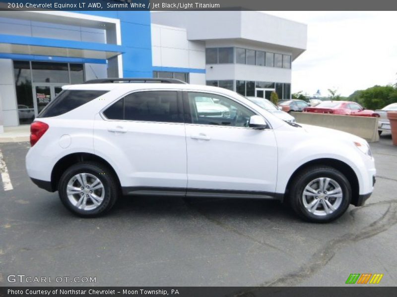 Summit White / Jet Black/Light Titanium 2010 Chevrolet Equinox LT AWD