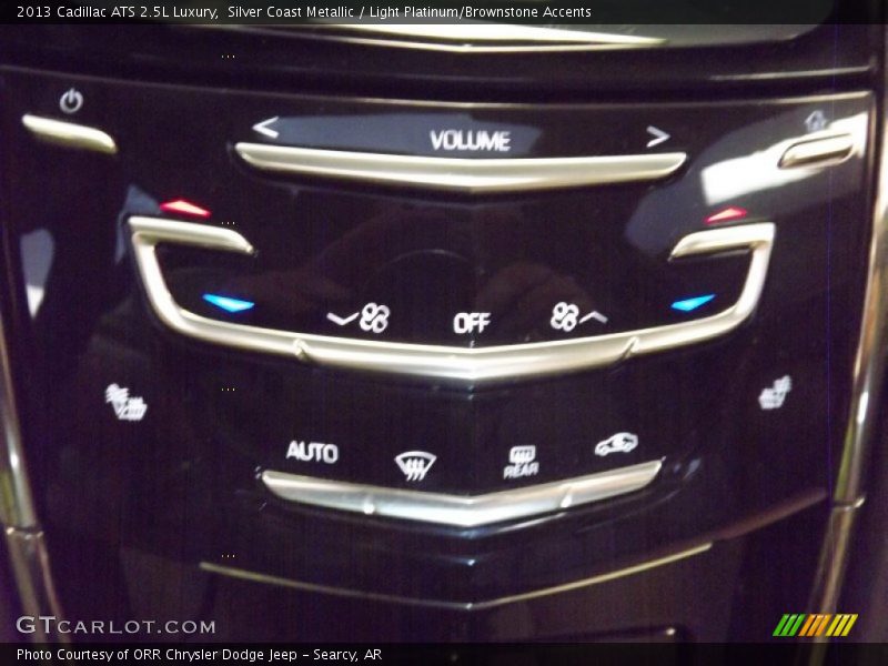 Silver Coast Metallic / Light Platinum/Brownstone Accents 2013 Cadillac ATS 2.5L Luxury