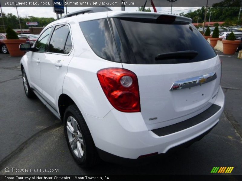 Summit White / Jet Black/Light Titanium 2010 Chevrolet Equinox LT AWD