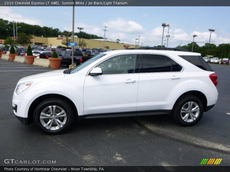 Summit White / Jet Black/Light Titanium 2010 Chevrolet Equinox LT AWD