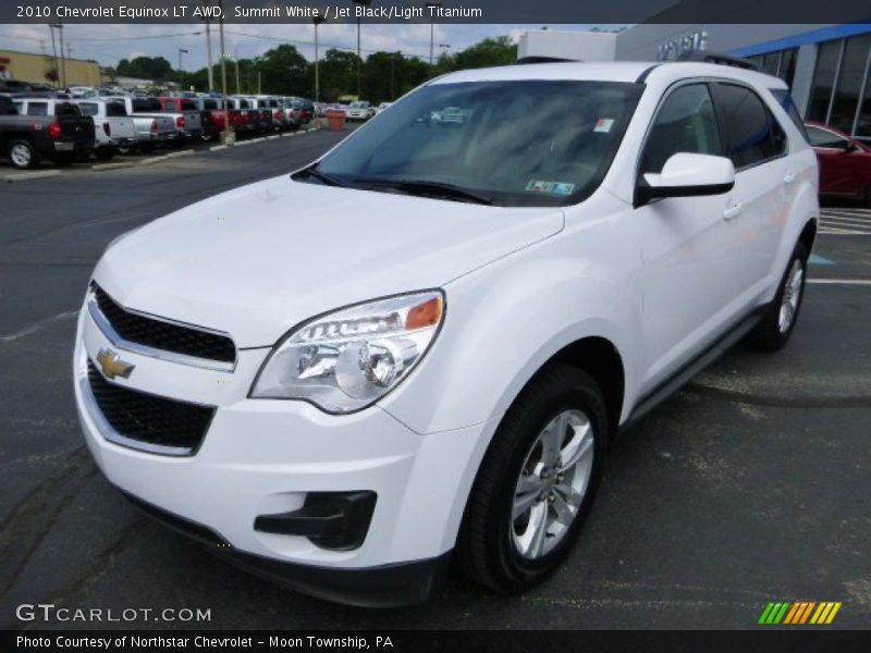 Summit White / Jet Black/Light Titanium 2010 Chevrolet Equinox LT AWD