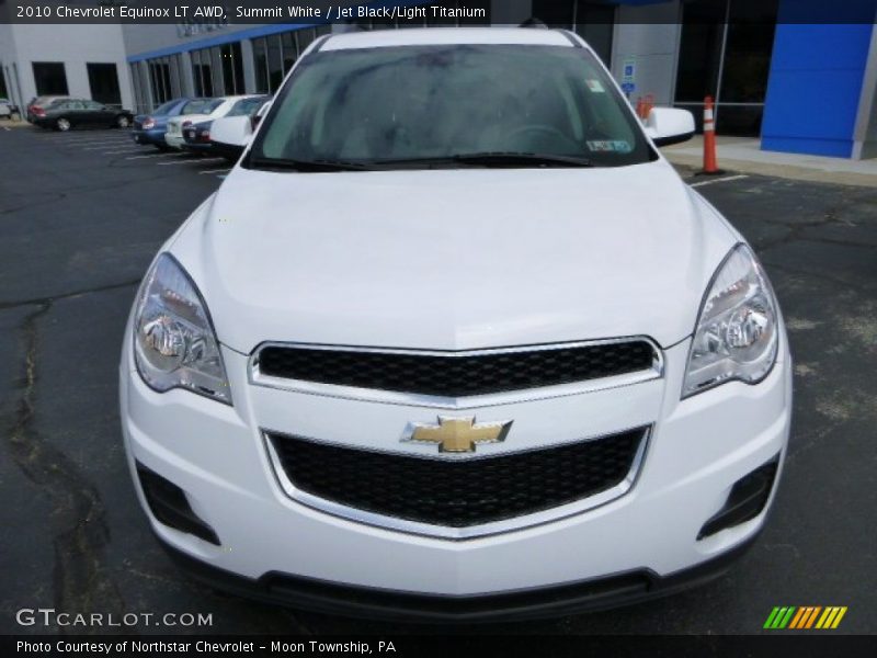 Summit White / Jet Black/Light Titanium 2010 Chevrolet Equinox LT AWD