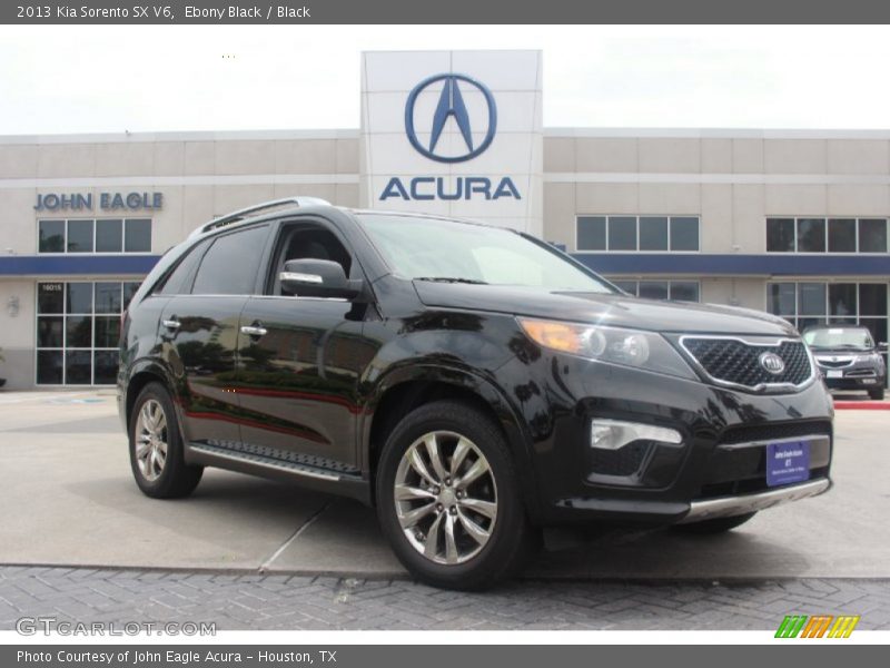 Ebony Black / Black 2013 Kia Sorento SX V6