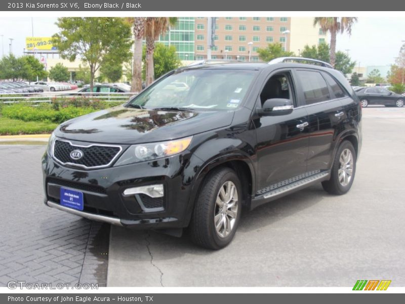 Ebony Black / Black 2013 Kia Sorento SX V6
