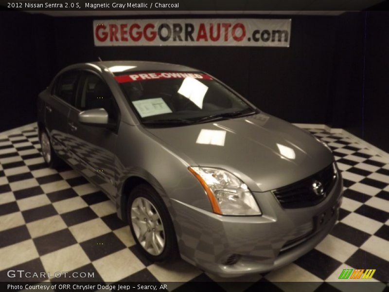 Magnetic Gray Metallic / Charcoal 2012 Nissan Sentra 2.0 S