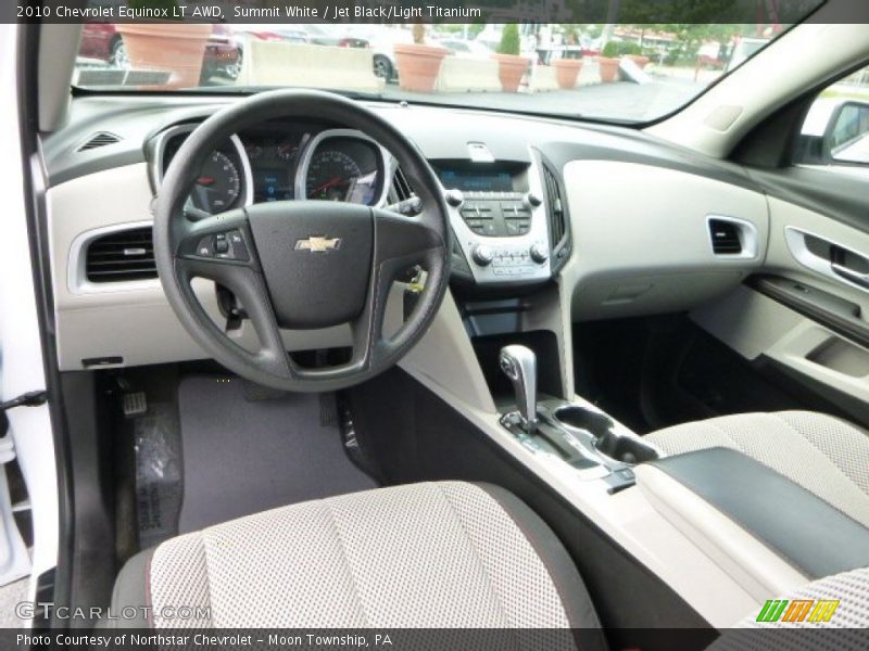 Summit White / Jet Black/Light Titanium 2010 Chevrolet Equinox LT AWD