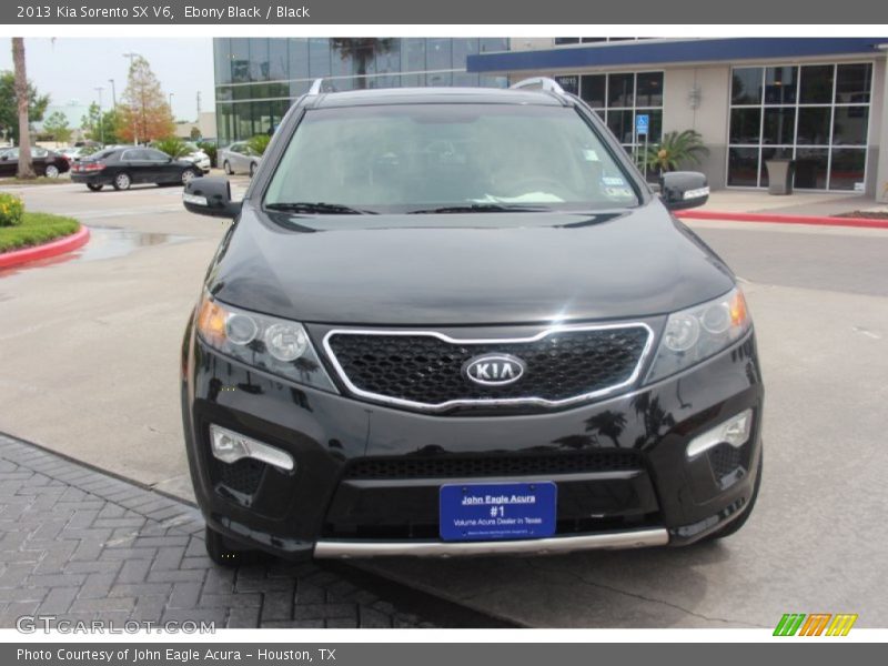 Ebony Black / Black 2013 Kia Sorento SX V6