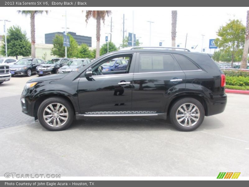Ebony Black / Black 2013 Kia Sorento SX V6