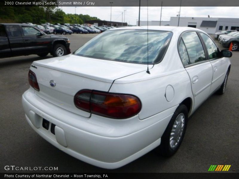 Summit White / Gray 2003 Chevrolet Malibu Sedan