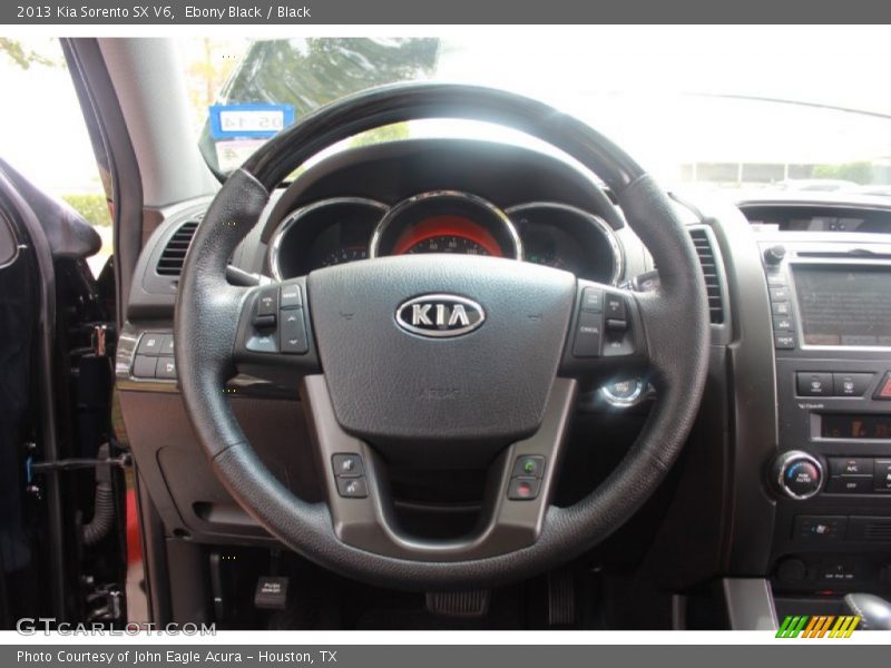 Ebony Black / Black 2013 Kia Sorento SX V6