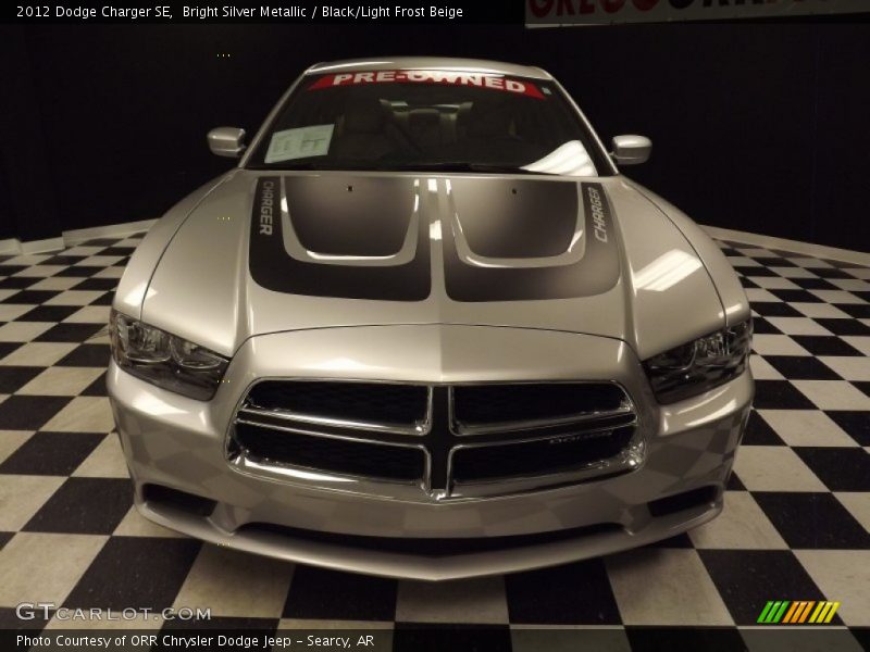 Bright Silver Metallic / Black/Light Frost Beige 2012 Dodge Charger SE
