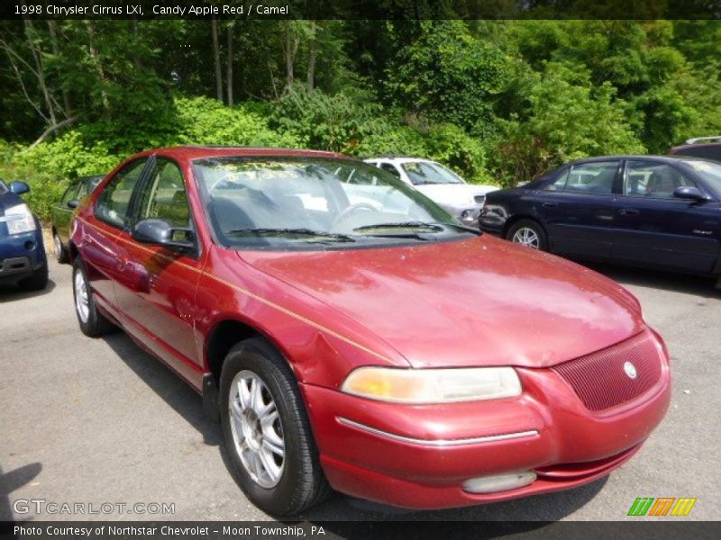 Candy Apple Red / Camel 1998 Chrysler Cirrus LXi