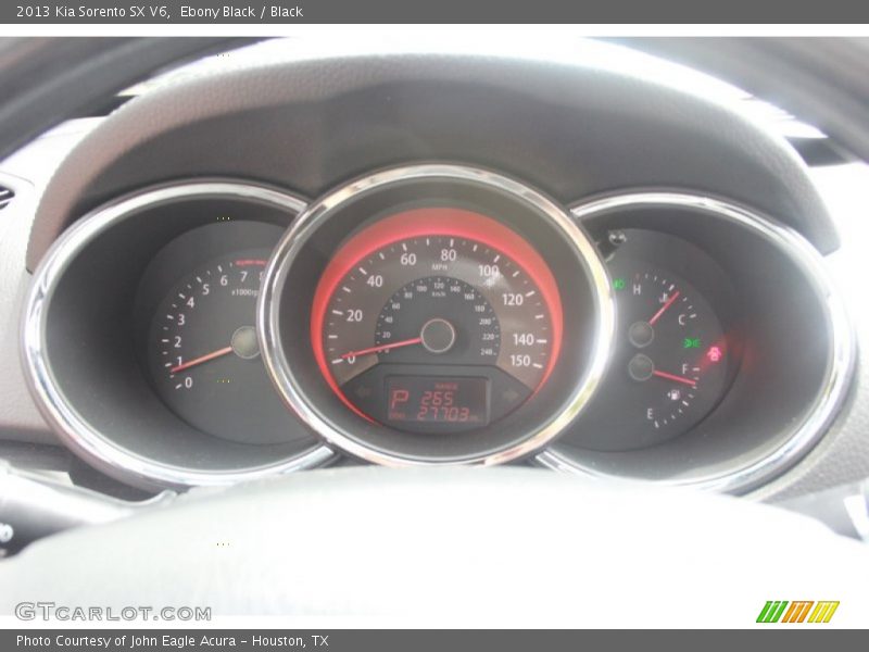 Ebony Black / Black 2013 Kia Sorento SX V6