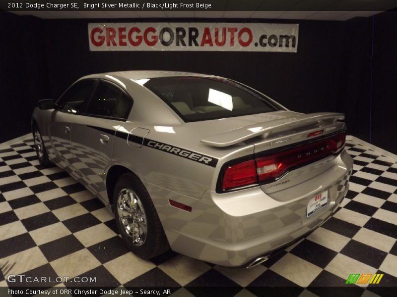 Bright Silver Metallic / Black/Light Frost Beige 2012 Dodge Charger SE